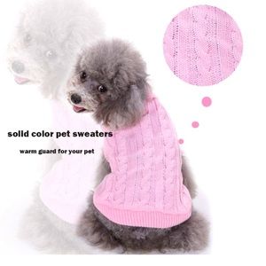 🦋SunteeLong Knitted Turtleneck for Dog or cat, warm Sweater for Cold Weather